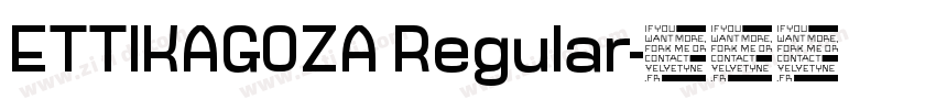 ETTIKAGOZA Regular字体转换